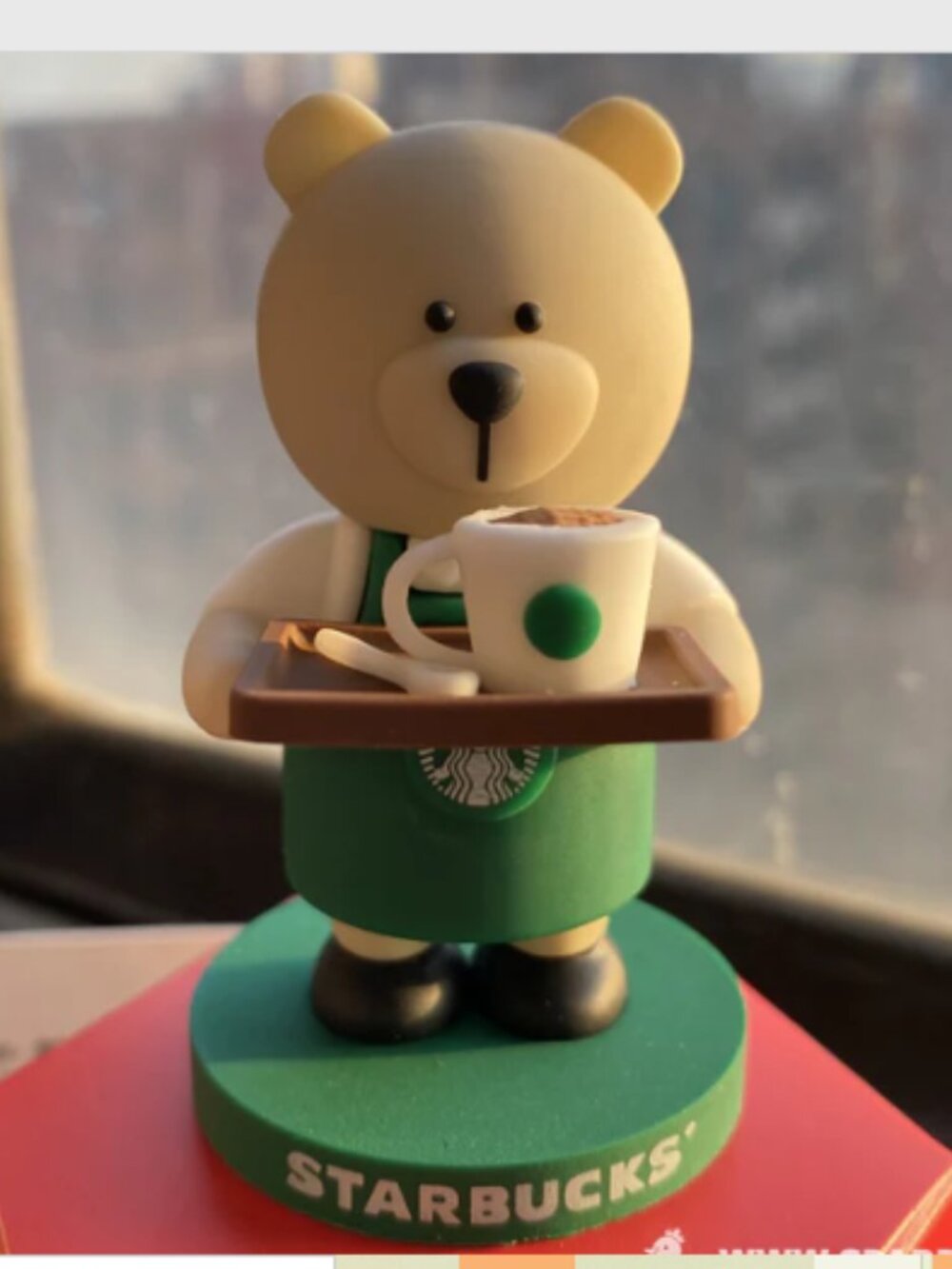 Starbucks China Released Green Apron Bearista Figurine New in Box, Rare